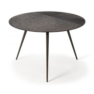 Ethnicraft Luna coffee table - lava - black