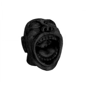 Lachend gezicht zwart