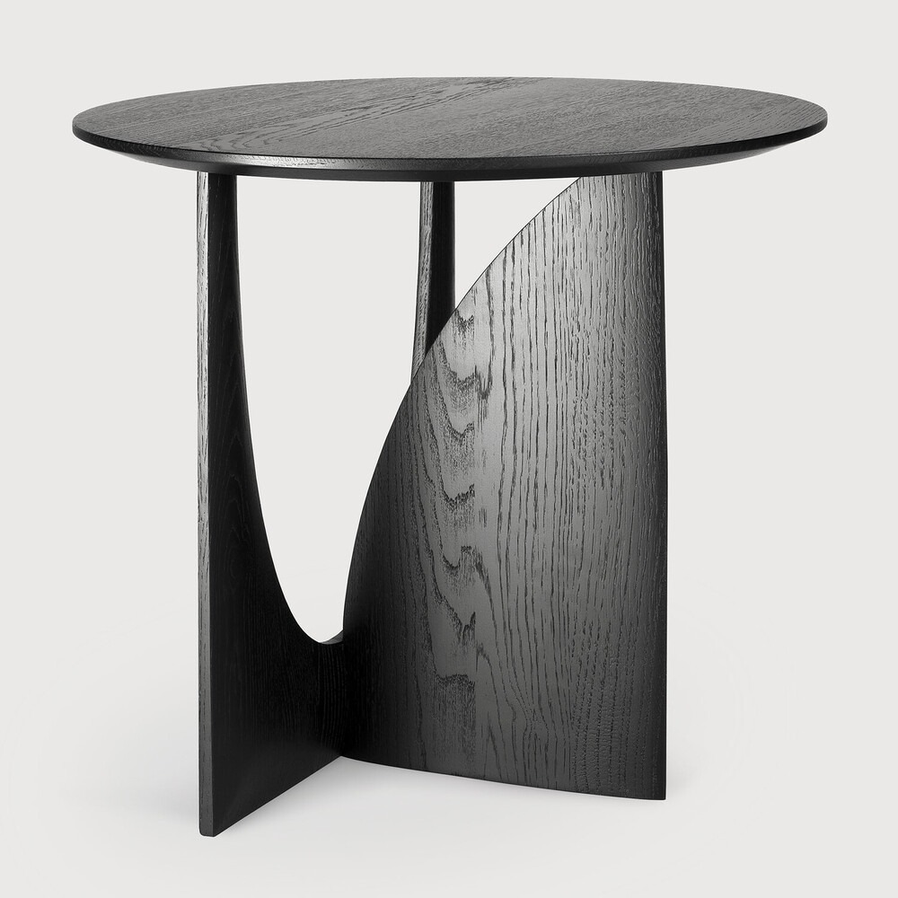 Geometric bijzettafel zwart eikenhout - Afbeelding 2