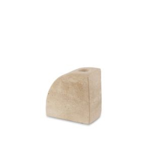 TRAVERTINE CANDLE HOLDER ‘NOVA’