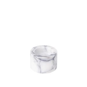 WHITE MARBLE T-LIGHT HOLDER